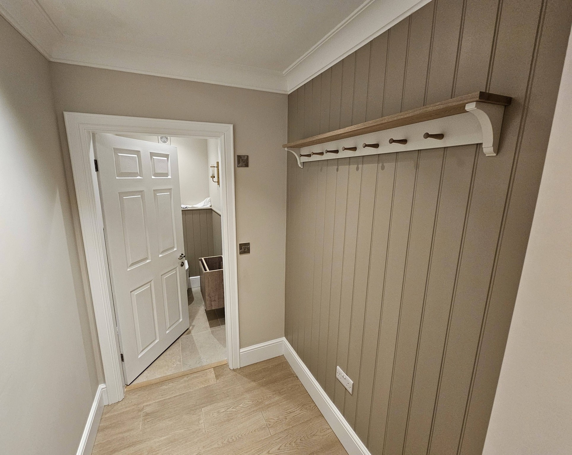 Interior hallway decorating project by Matthew Baynham